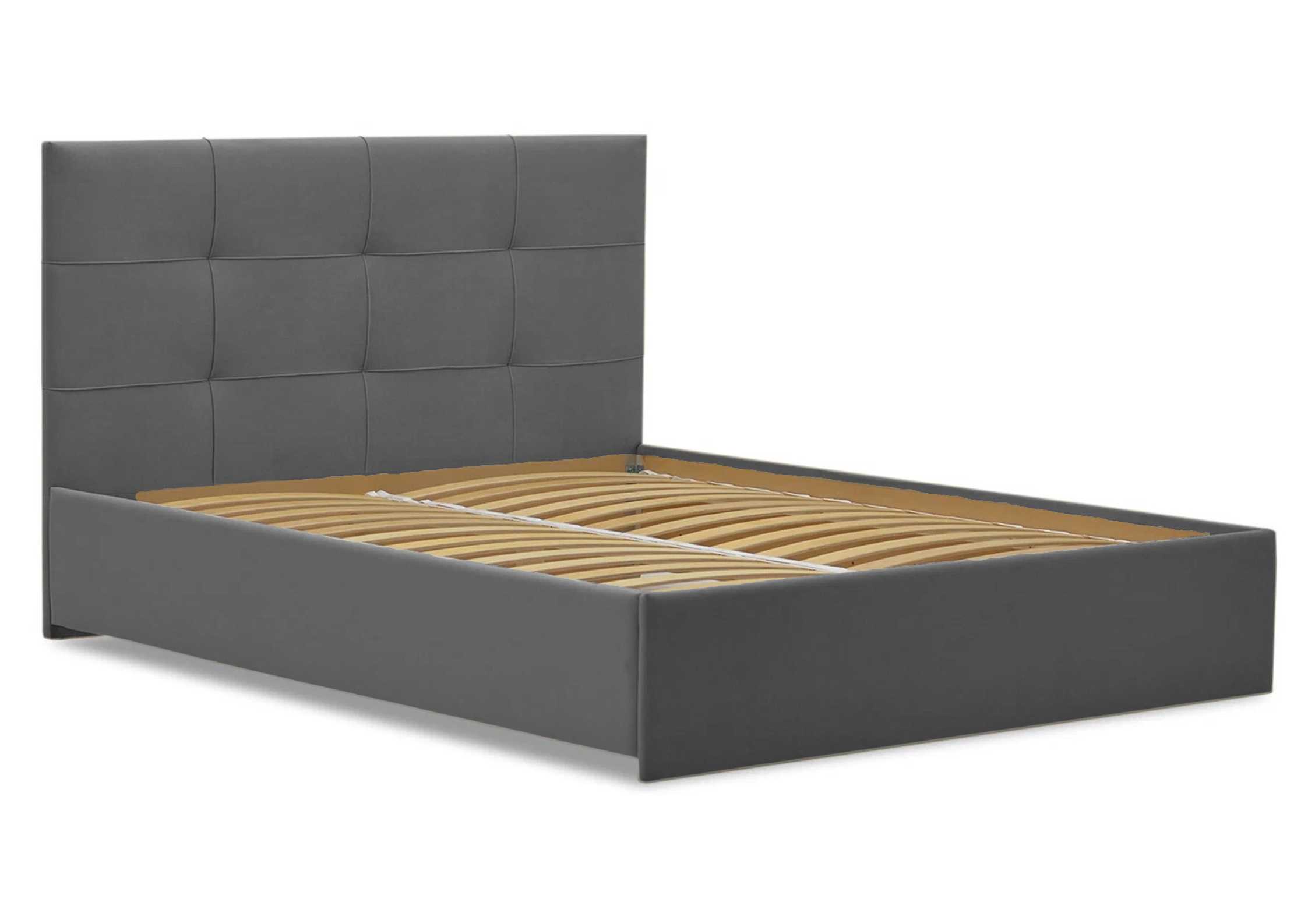 Grafitowe łózko 180x200cm